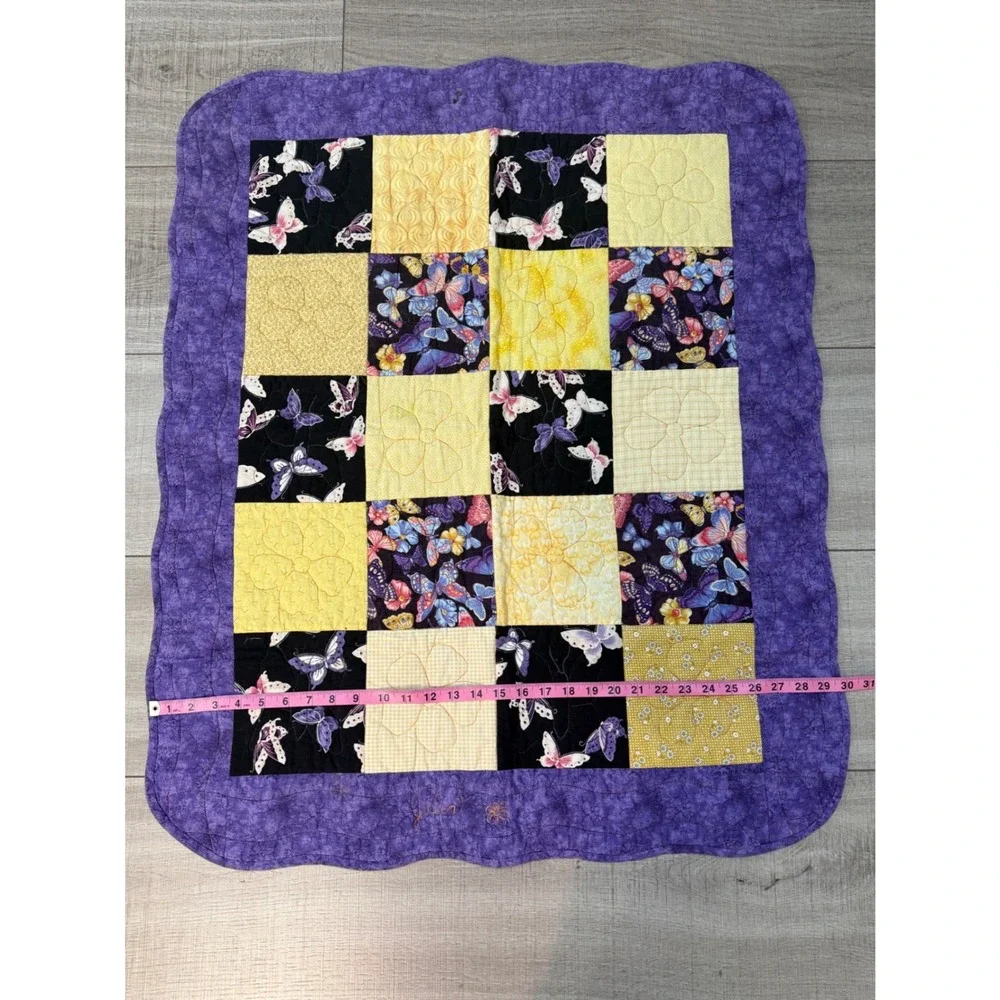 Handmade Butterfly Patchwork Quilt / Wall Hanging